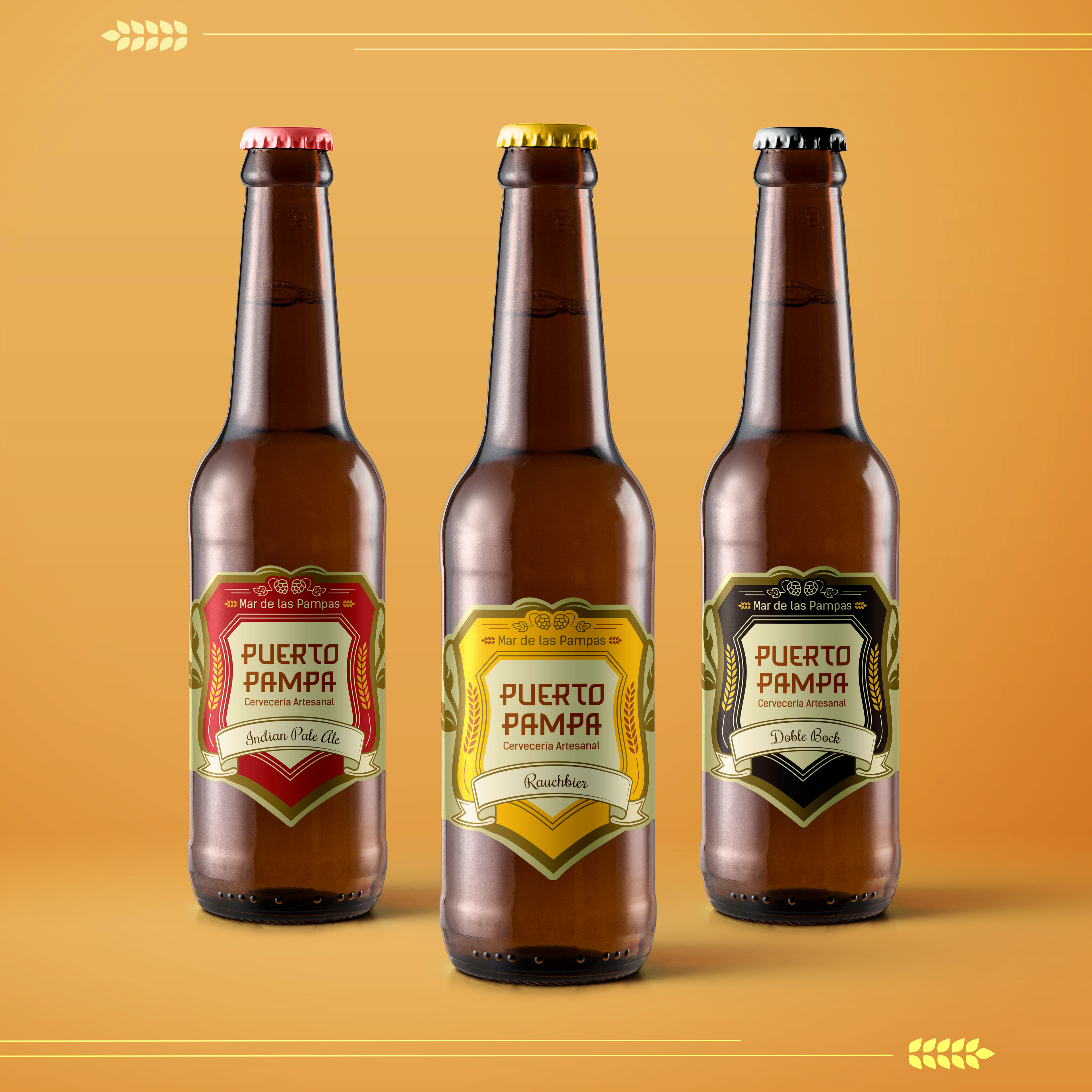 Diseño de Etiqueta para Botella | Puerto Pampa