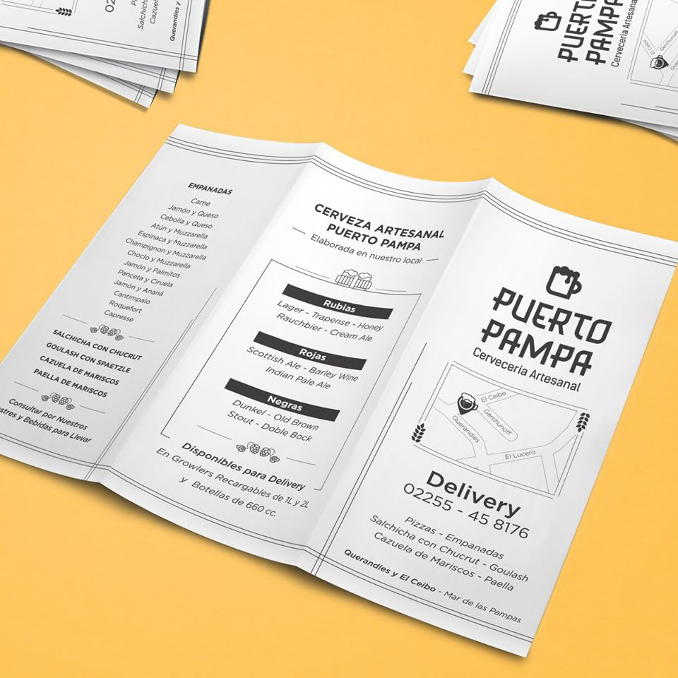 Diseño de Tríptico | Puerto Pampa | Mar de las Pampas