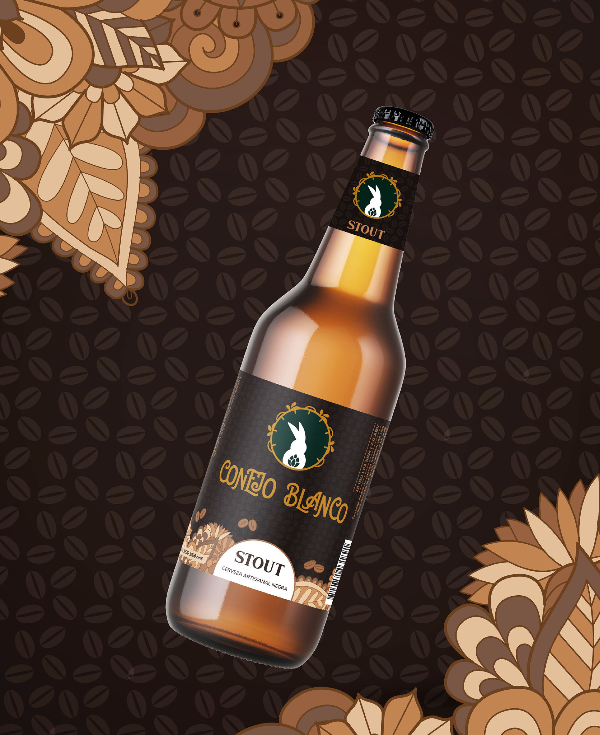 Diseño de Etiquetas Cerveza - Conejo Blanco - Buenos Aires