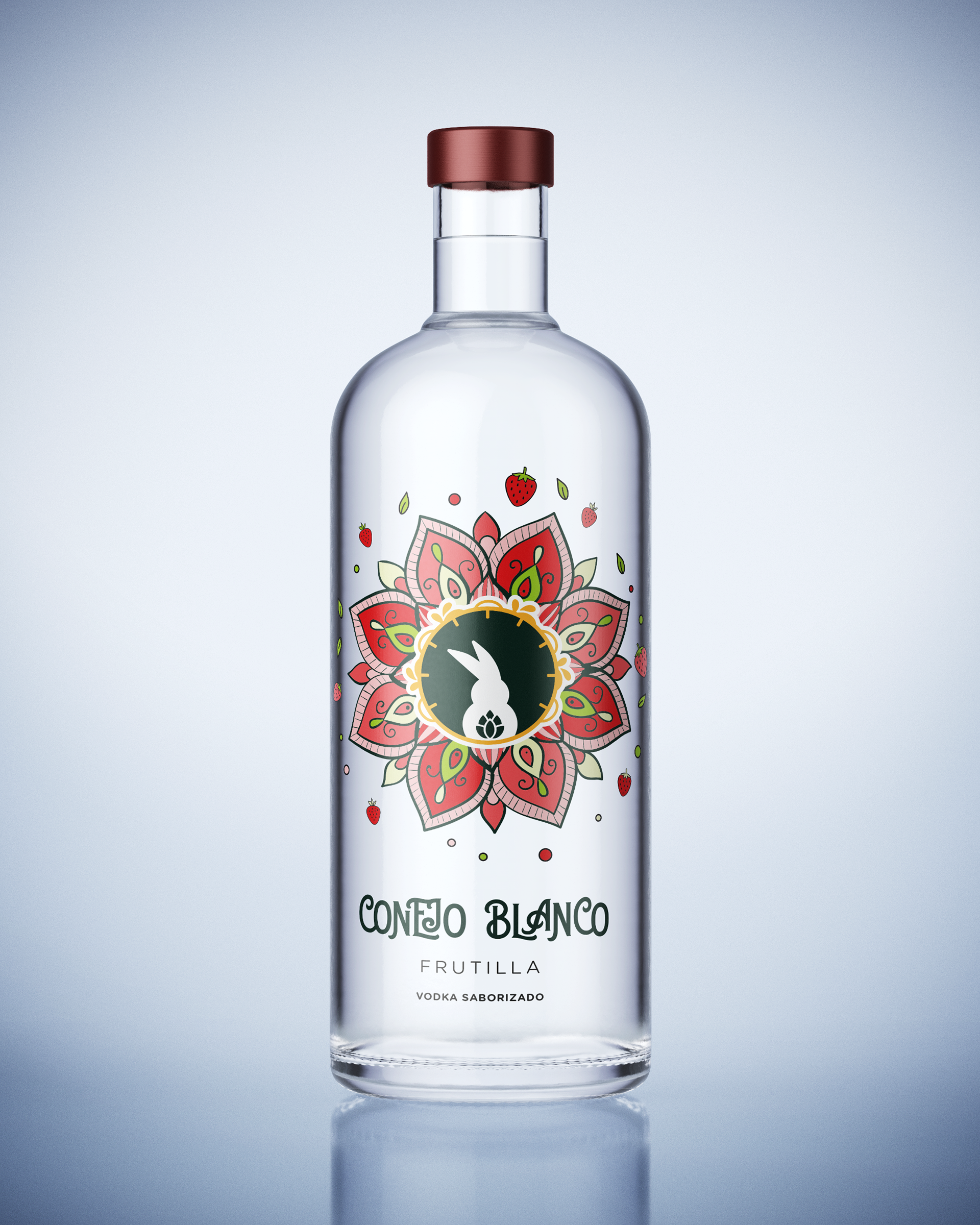Diseño de Etiquetas Vodka - Conejo Blanco - Buenos Aires