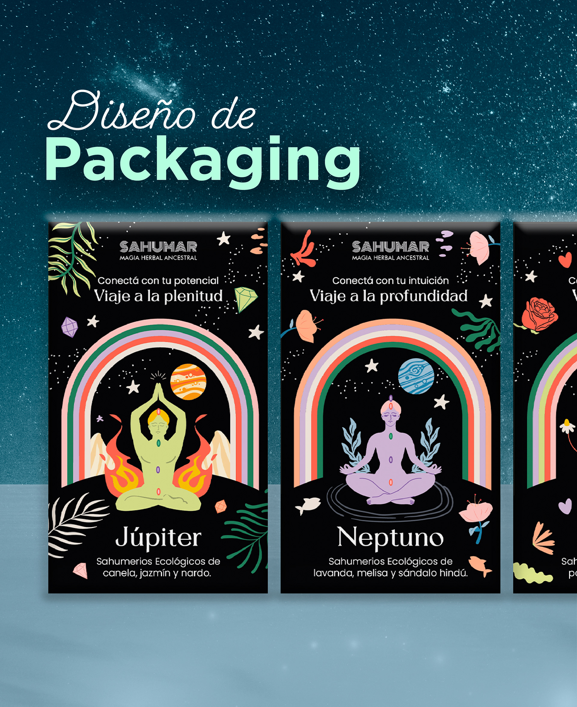 Diseño de Etiqueta y Packaging para Sahumerios | Sahumar | Buenos Aires