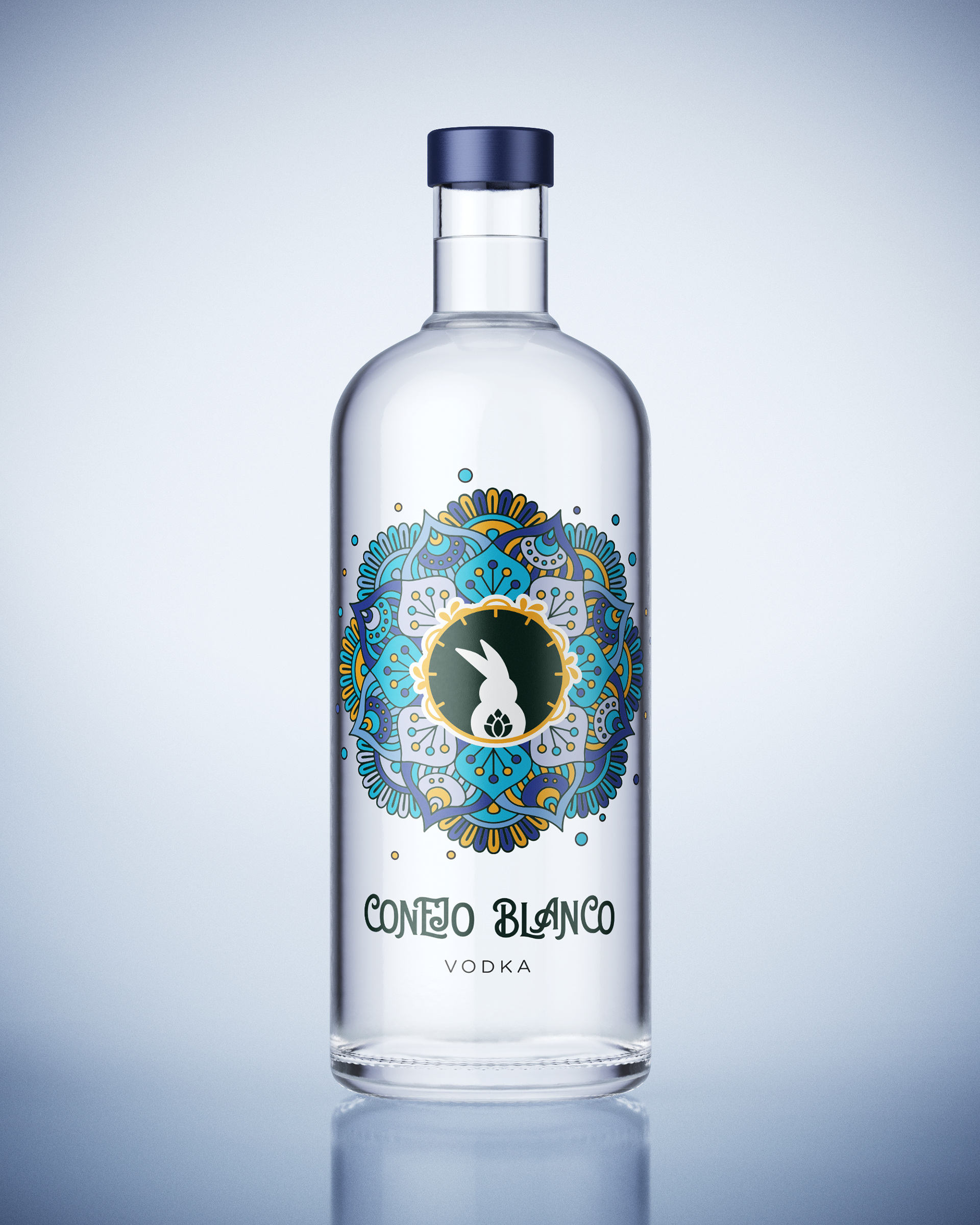 Diseño de Etiquetas Vodka - Conejo Blanco - Buenos Aires