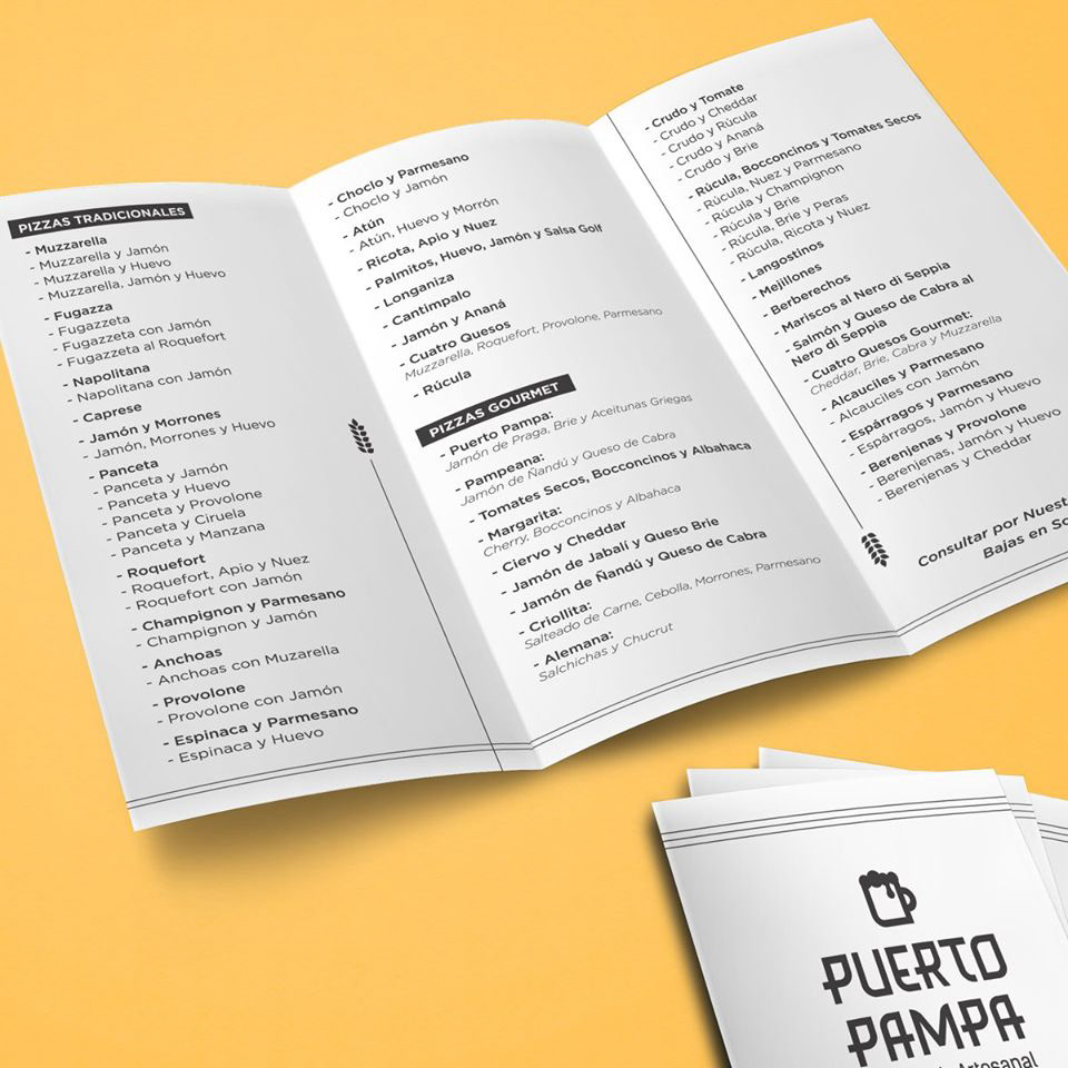 Diseño de Tríptico | Puerto Pampa | Mar de las Pampas