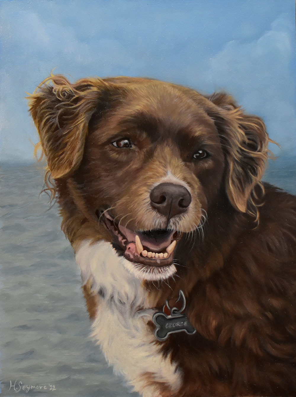 GEORGE, (12x16", oil on panel)