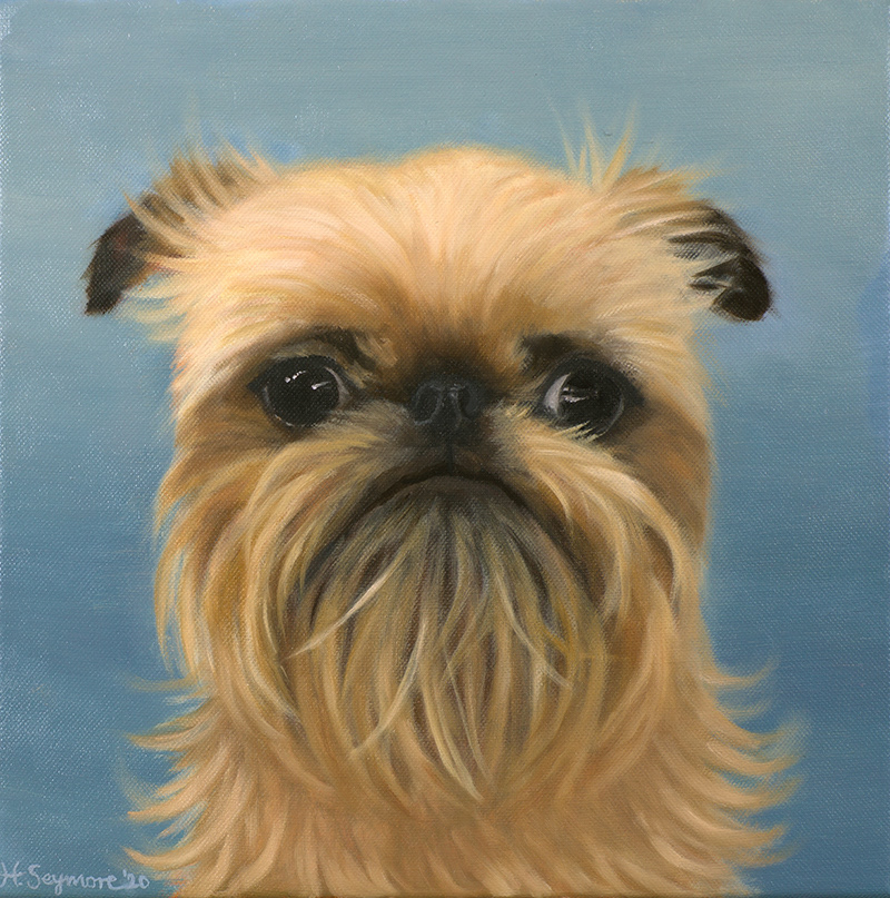 HOAGIE WAN-KENOBI (12x12", oil on canvas)