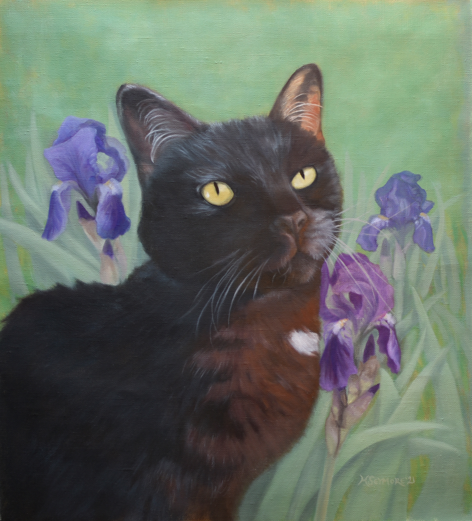 VALENTINE (15x16", oil on linen)