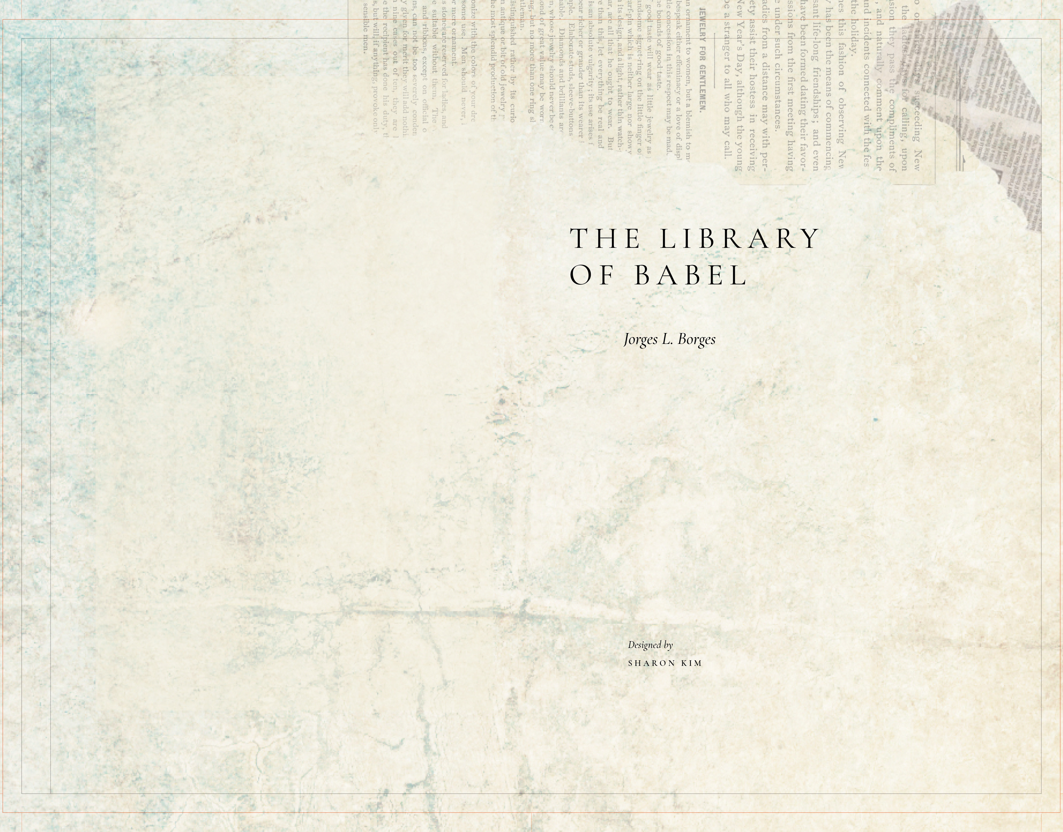 The Library of Babel - Rebecca Wilkinson — Design, Identity, Art Direction