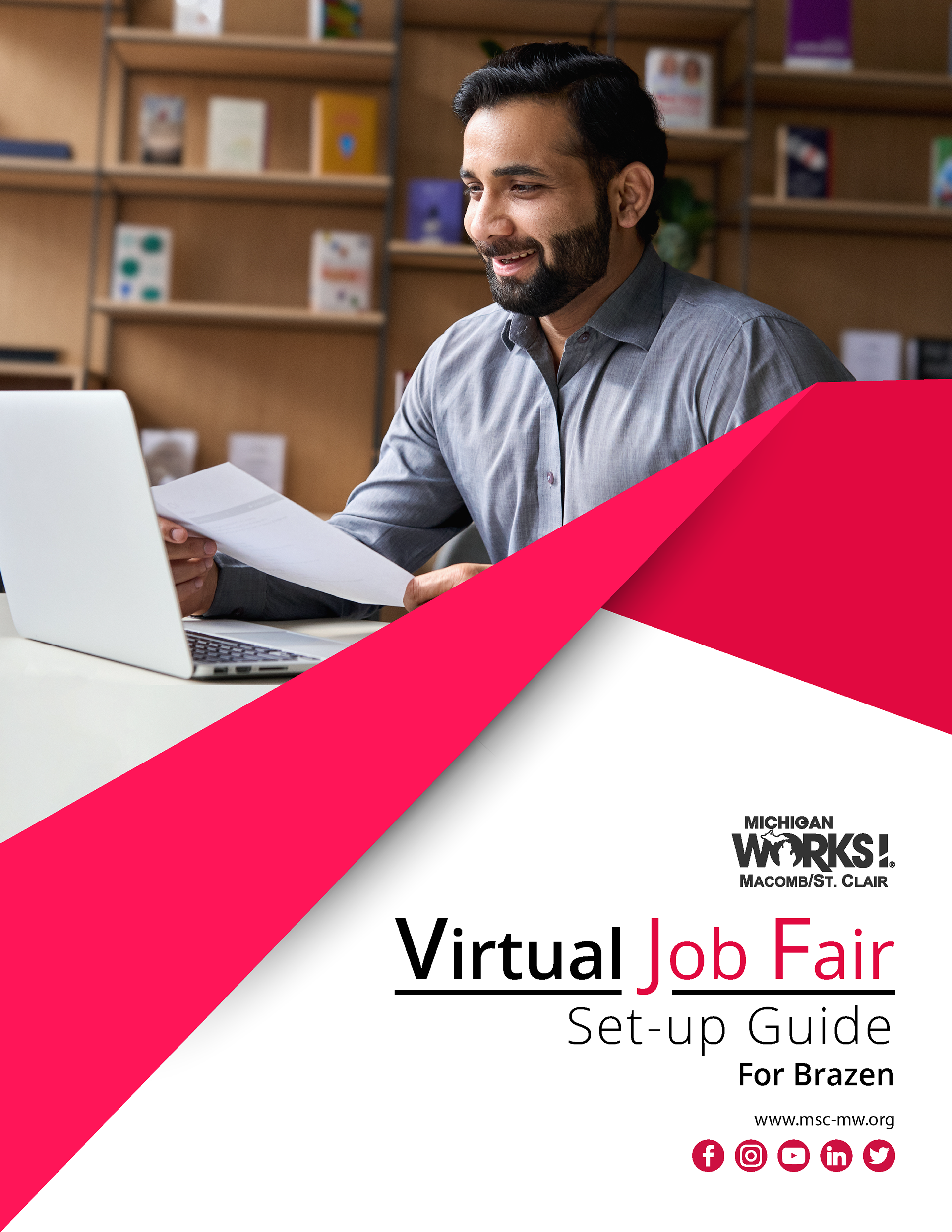 Guide for employers on how to use the online job fair platform Brazen