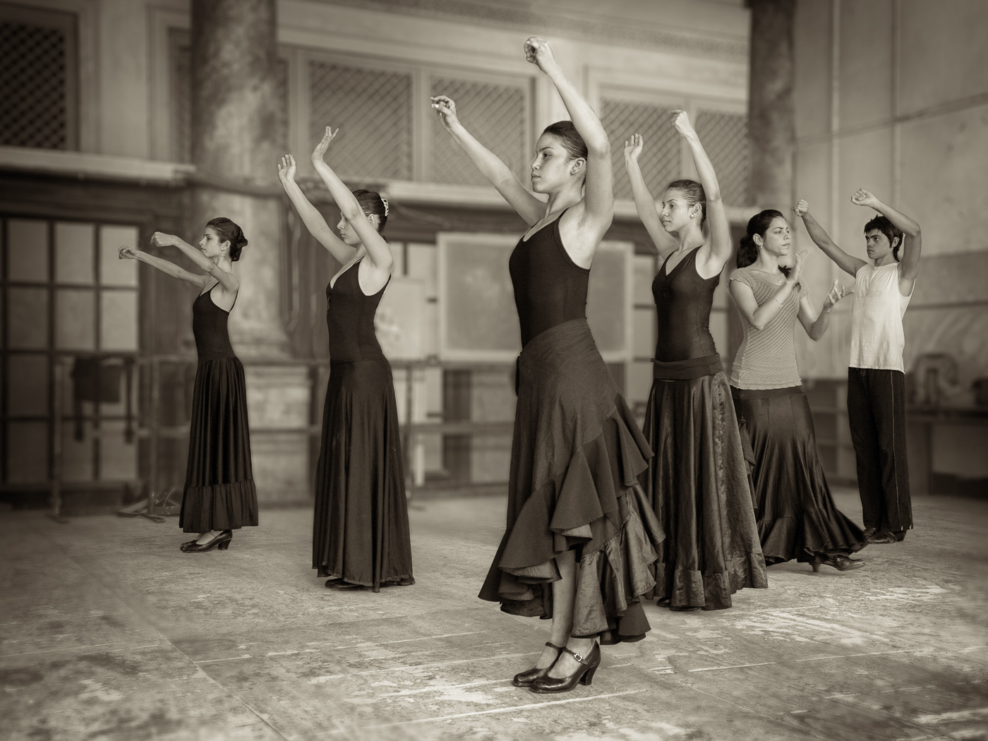 Flamence Dance Class by Stuart Crump