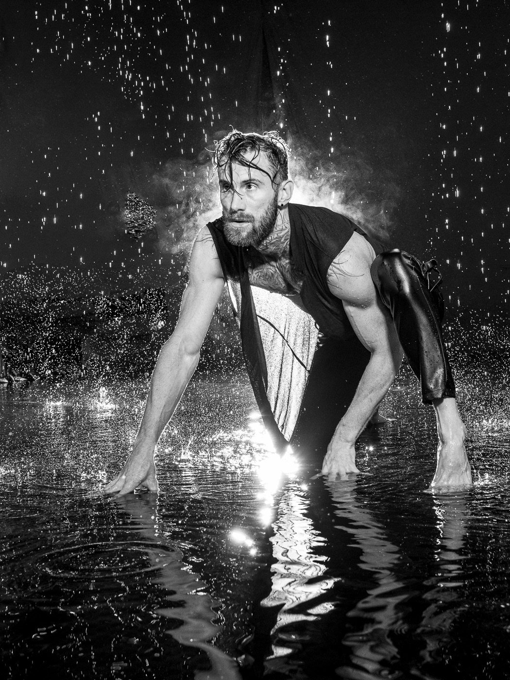 Tobias In The Rain by Stuart Crump