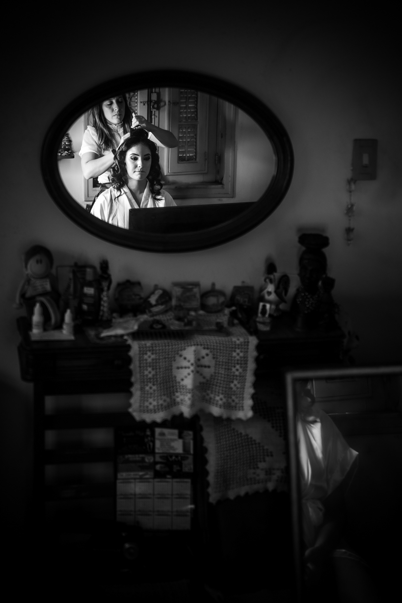 fotografia do making of da noiva