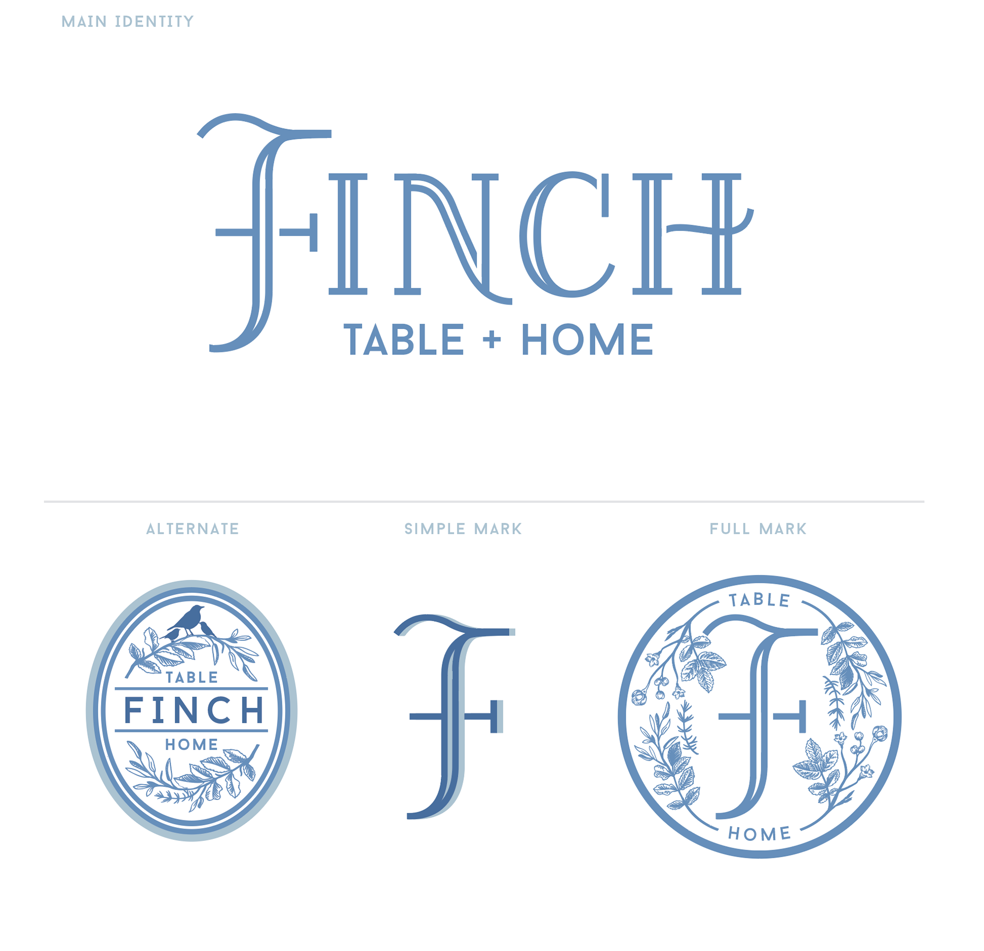 branding board for knoxville wedding and gift store