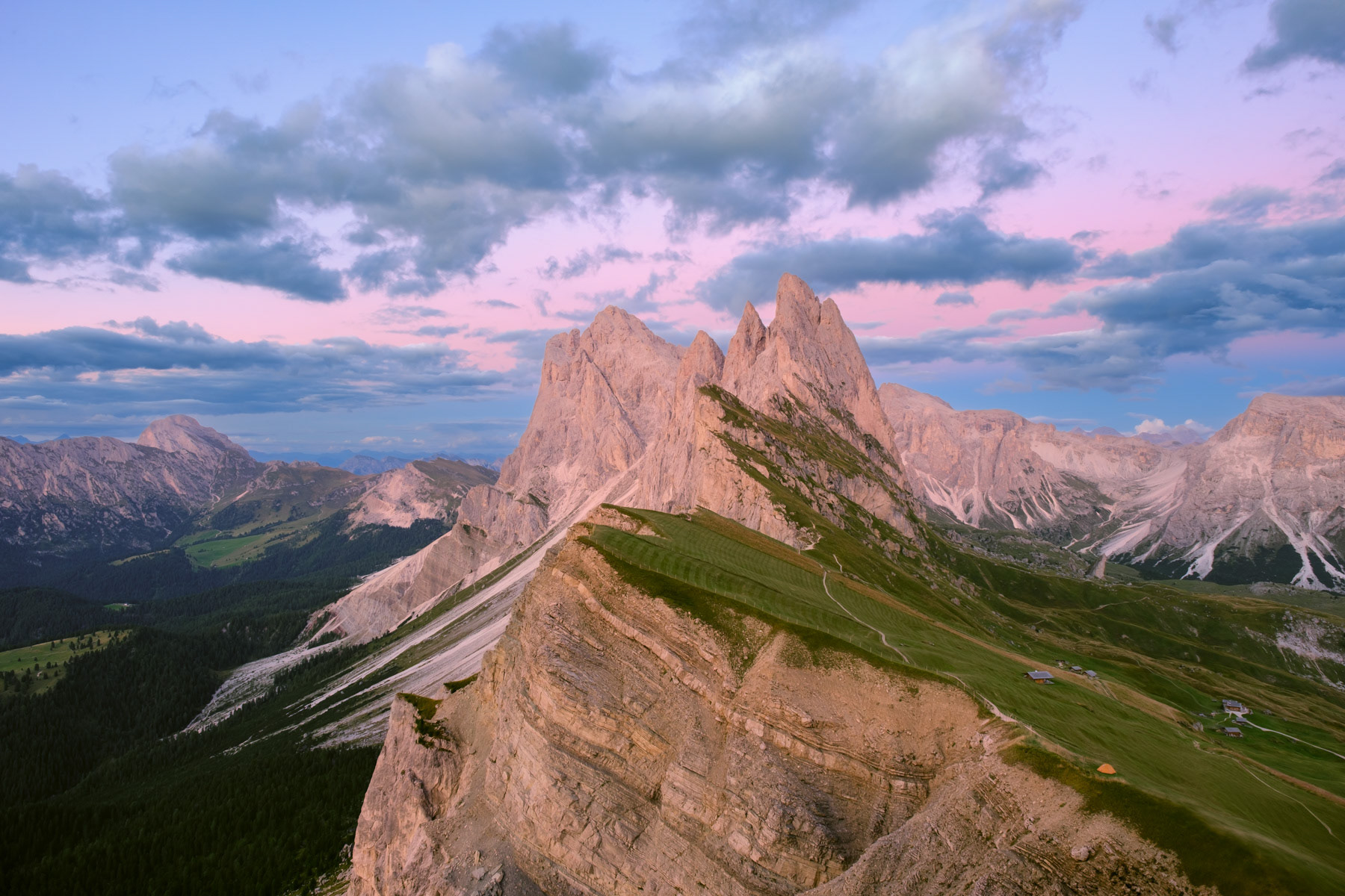 EVENING GLOW | Seceda, Dolomites - Italy