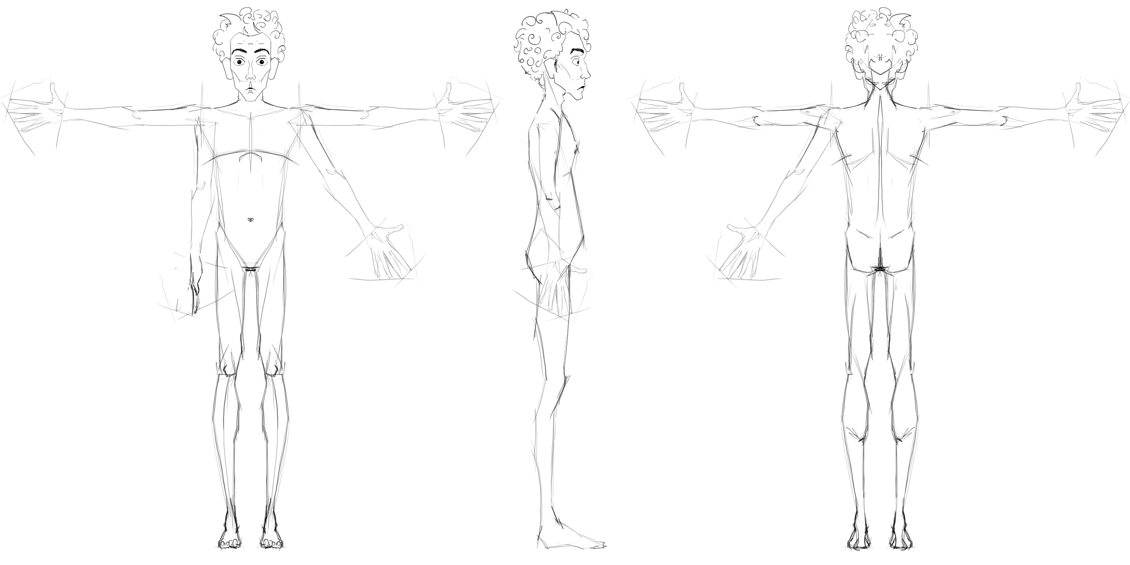 Full body trunaround of "Alejandro"