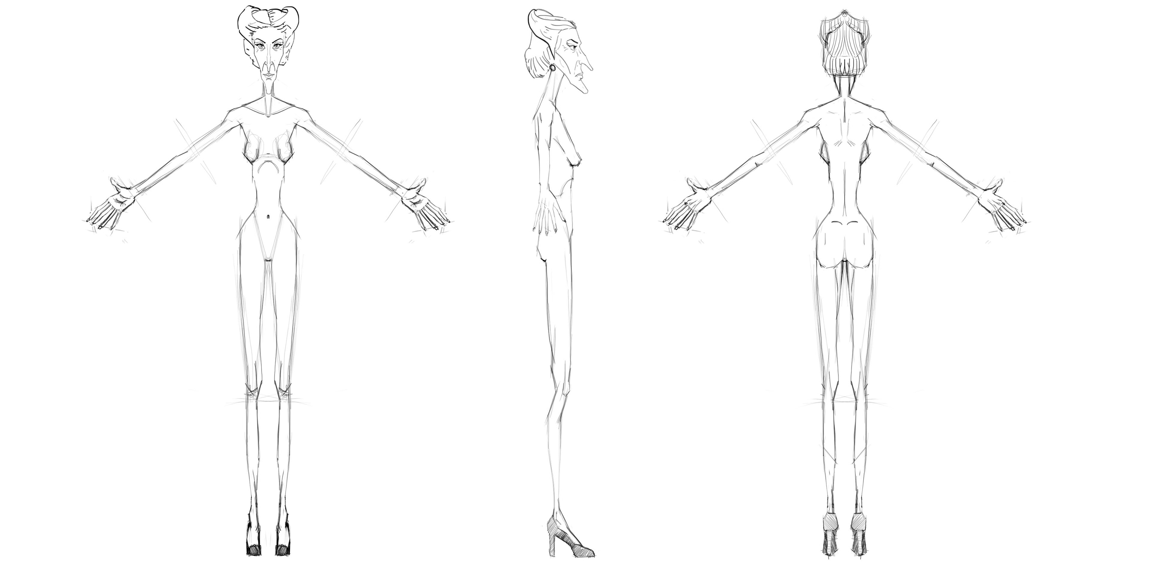 Full body trunaround of "Lucia"