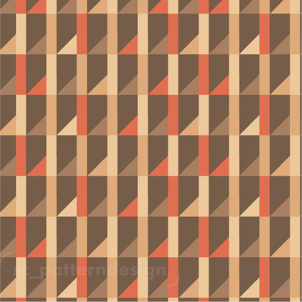 It's a Building geometric geo pattern design sc_patterndesign Stephanie orange