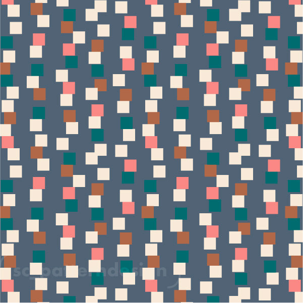 Square Columns geometric print pattern sc_patterndesign blue