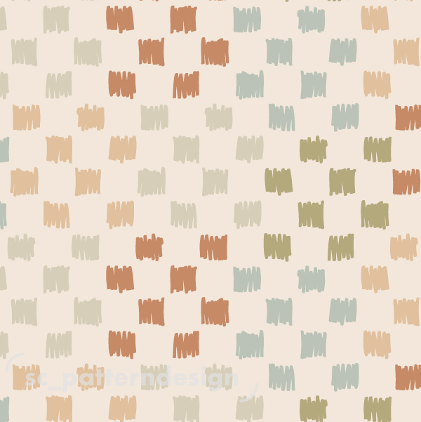 Mark Making Checkers scpatterndesign Neutral Soft
