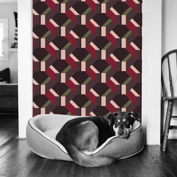 Beams sc_patterndesign geos pattern design red mockup