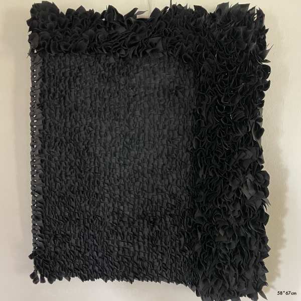Stephanie Chauvel Textile Art Forme Black