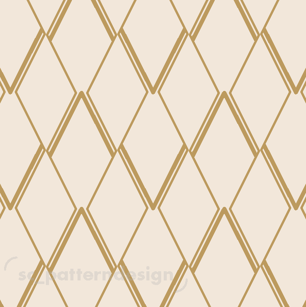 scpatterndesign Necchi Chevrons Gold