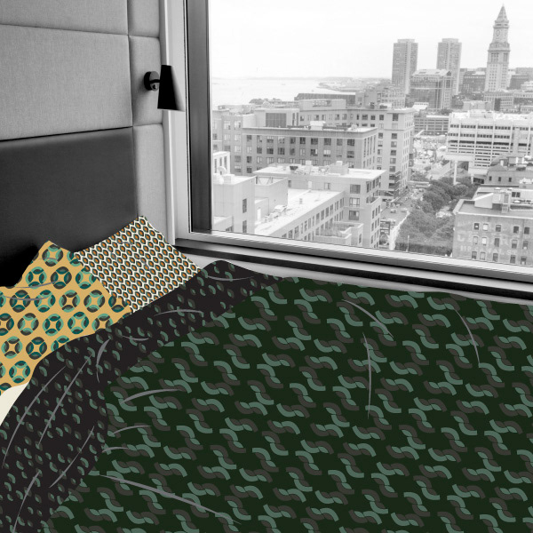 Yin & Yang Collection Geo Pattern Bedding mockup sc_patterndesign