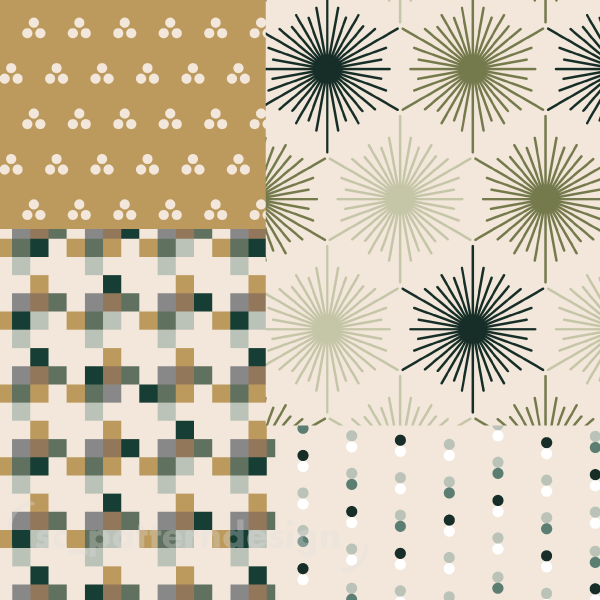 scpatterndesign mix of geo patterns forming a collection