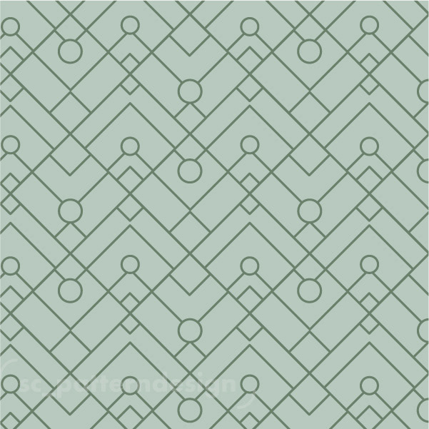 Art Deco Dream Linework sc_patterndesign Wallpaper Geo Pattern Jade Green