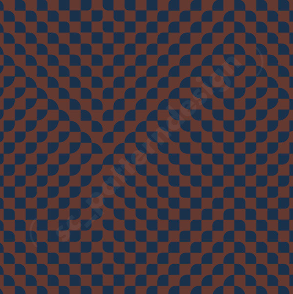 Optical Checkers Brown geometric design print pattern by sc_patterndesign
