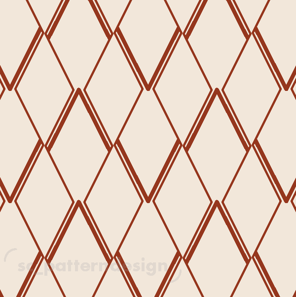 scpatterndesign Necchi Chevrons Rust