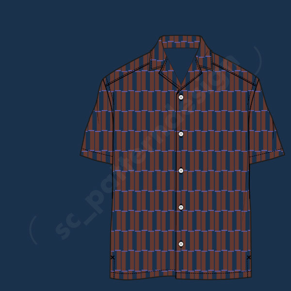 Walking Stripes Blue Mockup geometric print pattern by sc_patterndesign