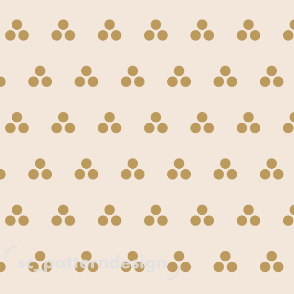 Dots Cintamani Geo Simple scpatterndesign Gold on Cream