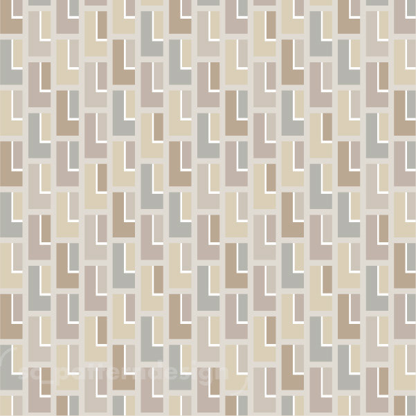 Around the Block Geo Pattern sc_patterndesign Stéphanie Chauvel Neutral