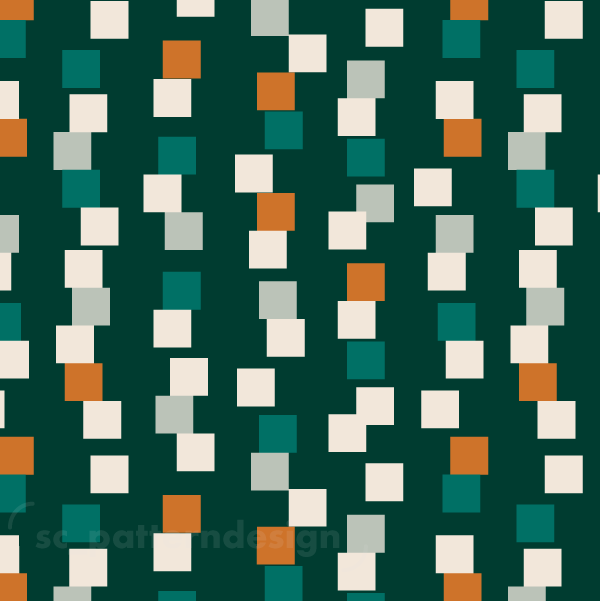 Dancing Squares Stripes scpatterndesign green