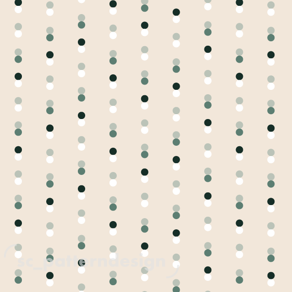 Rain of Dots scpatterndesign green