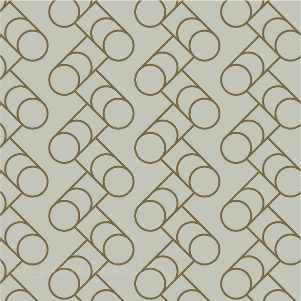 Round Beams Linework Geo Pattern for Wallpaper by sc_patterndesign sage green