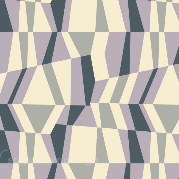 Mendini would be happy Geometric Geo Design Pattern by Stephanie Chauvel Lilac and Blue