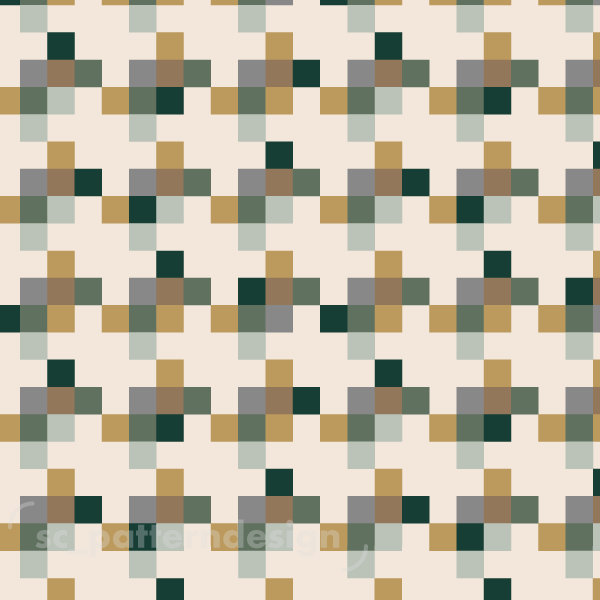 Pixel Mosaic Houndstooth Camo scpatterndesign green