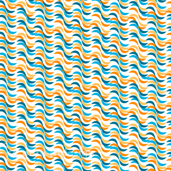 Surfing the Wave - geo pattern -sc_patterndesign- Light blue