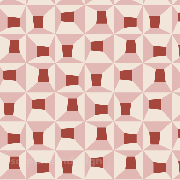 scpatterndesign Looking through Perspective Squares Pink
