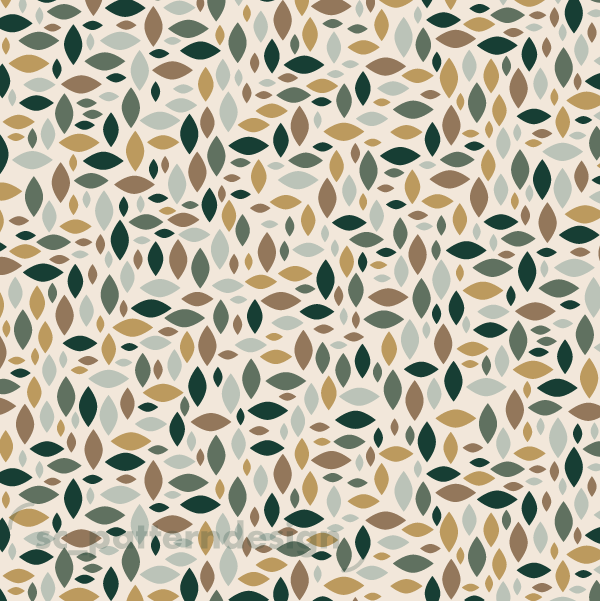 Abstract Landscape Ovals Geo Camo scpatterndesign - Green