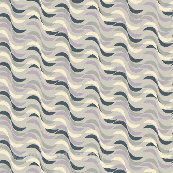 Surfing the Wave Abstract Geo design by sc_patterndesign Stéphanie Chauvel neutral greys