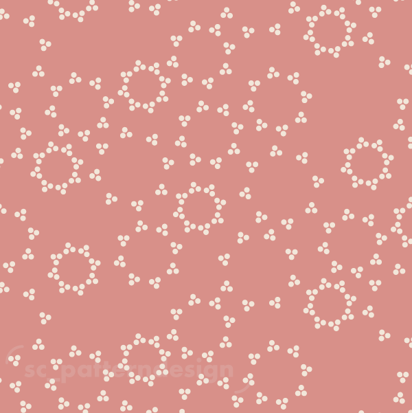 Star Suns Sky with Cintamani Dots scpatterndesign Pink