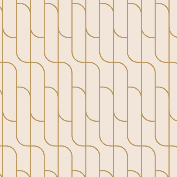 Art Deco Arches scpatterndesign Cream & Gold