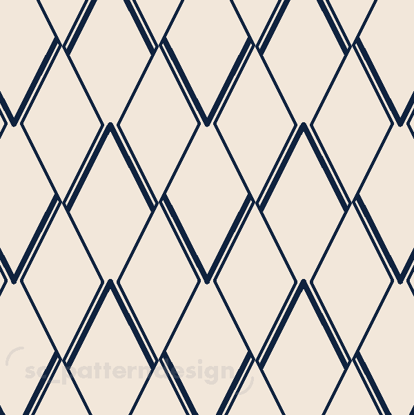 scpatterndesign Necchi Chevrons Navy Blue