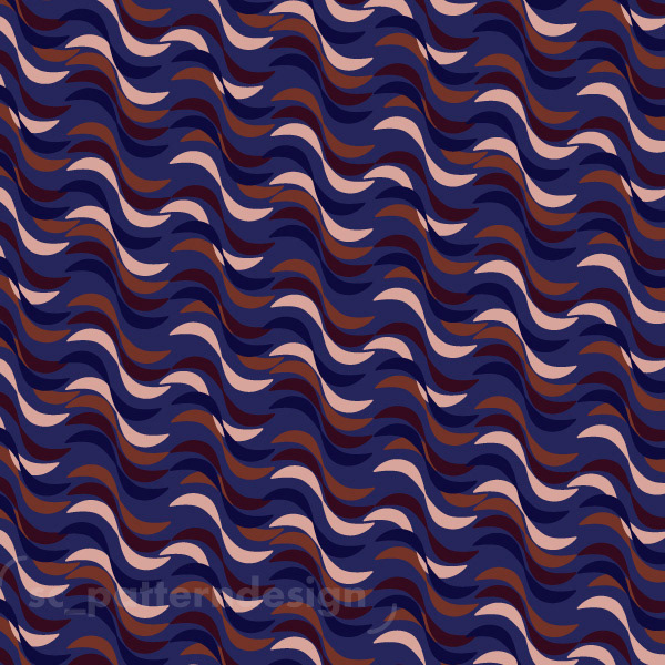 Surfing the Wave sc_patterndesign Dark purple Geo design