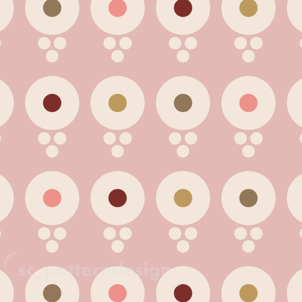 Dots Geo Cintamani Flowers scpatterndesign pink