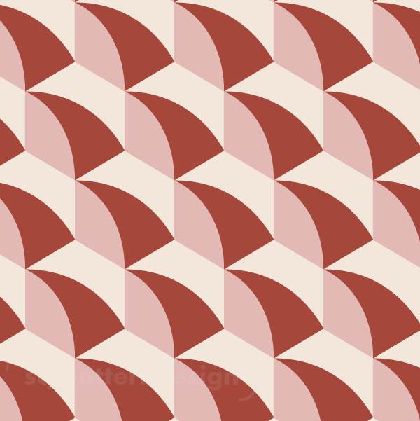 Vibrant Wave Lightning Effect Geo Hex scpatterndesign pink