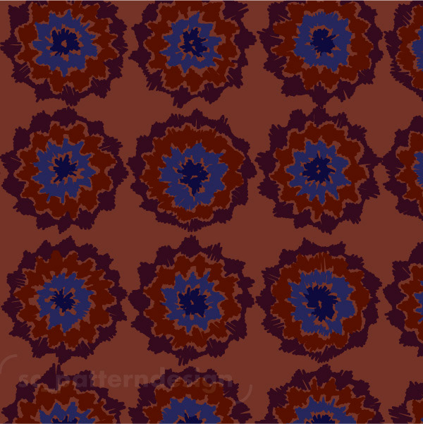 Passiflora Crochet Floral Abstract Floral Design by sc_patterndesign Terra