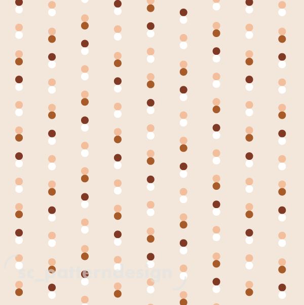 Rain of Dots scpatterndesign terracotta
